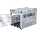 Következő termékkép Beltéri kennel, M: 58 x 60 x 77 cm, polyrattan, világosszürke