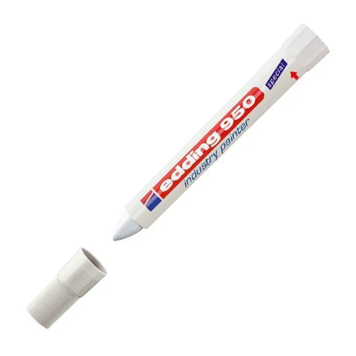 Termék főképe Průmyslový pastový popisovač "950", bílá, 10mm, kuželový hrot, EDDING