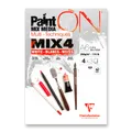 Clairefontaine Paint'ON Mix4 jegyzettömb - A6, 12 lap, 250 g