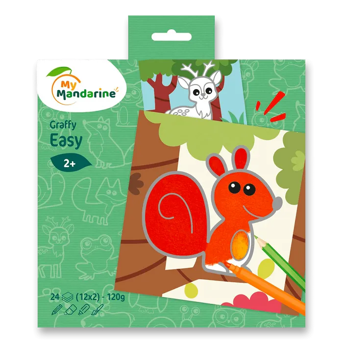 Termék főképe Omalovánky My Mandarine Graffy Easy - lesní zvířátka