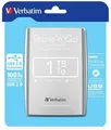 Verbatim külső merevlemez, Store N Go, 2.5", USB 3.0 (3.2 Gen 1), 1TB, 53071, ezüst
