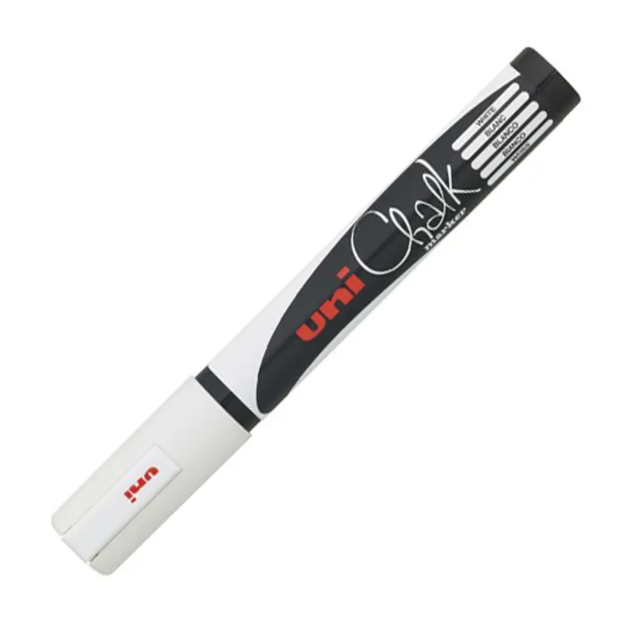 Termék főképe Křídový popisovač "PWE-5M", bílý, 1,8-2,5mm, UNI