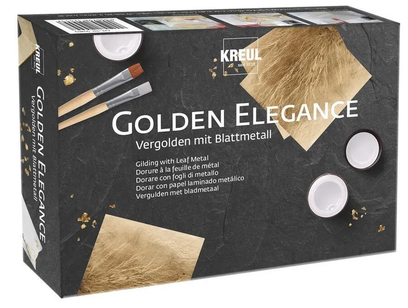 Termék főképe Sada GOLDEN ELEGANCE KREUL zlacení s metalickými plátky, KREUL