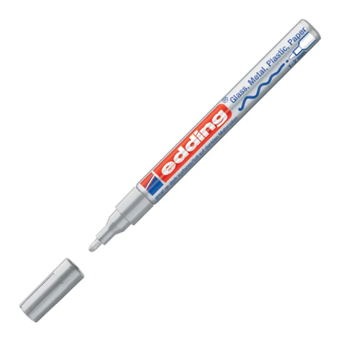 Termék főképe Lakový popisovač "751", stříbrná, 1-2mm, EDDING