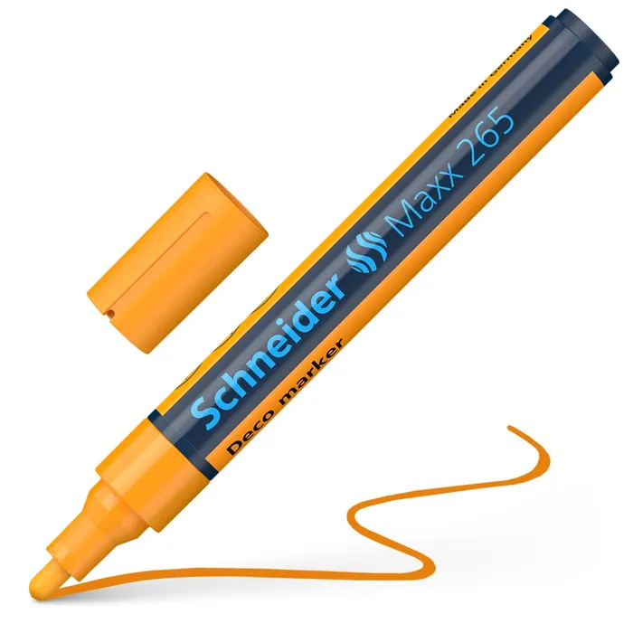 Termék főképe Křídový popisovač "Maxx 265", oranžová, 2-3mm, tekutý, SCHNEIDER