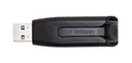 USB flash meghajtó V3, fekete-szürke, 64 GB, USB 3.0, 60/12 MB/s, SZÓ,