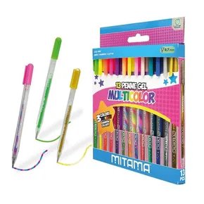 MITAMA 63818 Glitter-Fluo-Rainbow gél toll készlet, 13 db, 1 mm