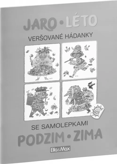 Termék főképe JARO, LÉTO, PODZIM, ZIMA – Kniha samolepek a hádanek