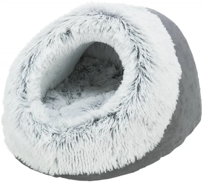 Termék főképe Jeskyně HARVEY 35 × 26 × 41 cm, plyš s dlouhým vlasem, šedá