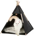 Tipi barlang, 55 x 65 x 55 cm, filc, antracit