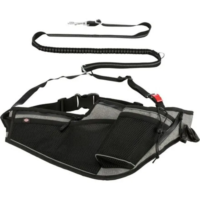 Termék főképe Joggingový pás s vodítkem, pás: 70-130 cm, vodítko 1.15-1.50 m, 20mm, šedá