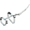 Következő termékkép JUNIOR hám pórázzal kölyökkutyáknak, világosszürke M-L: 27-45 cm/10 mm, 2,00 m