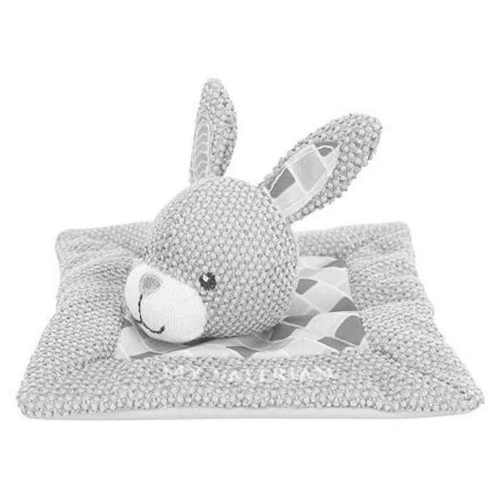 Termék főképe JUNIOR snuggler - plyšový mazlíček, čtverec s králičí hlavou 13 x 13 cm