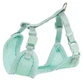 Következő termékkép JUNIOR SOFT hám pórázzal kölyökkutyáknak, menta S-M: 26-34 cm/10 mm, 2,00 m