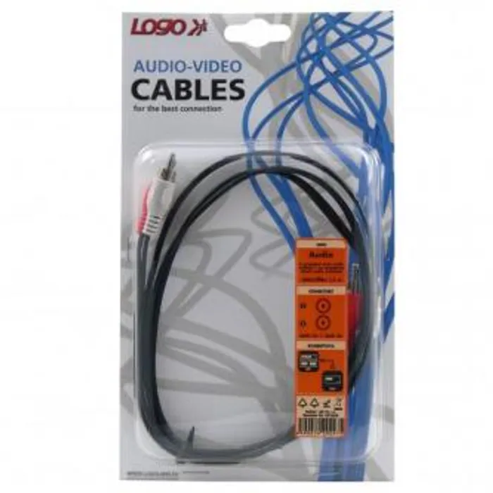 Termék főképe Kabel Cinch 2x M- Cinch 2x M, 1.5m, černá, Logo, blistr