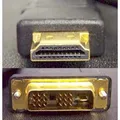 Következő termékkép DVI kábel (18+1) M- HDMI M, 3m, fekete, logó, buborékfólia