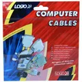 Kábelcsatlakozó (3,5 mm) M- Jack (3,5 mm) F, 3 m, fekete, logó