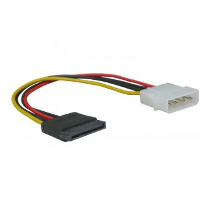 Termék főképe Kabel k hardisku napájecí, DC SATA M- DC 5,25" M, 0.2m, color
