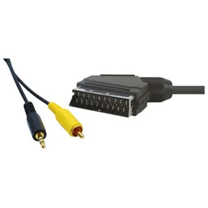 Termék főképe Kabel Scart M- Cinch + Jack (3,5mm) M, 1.5m, černá