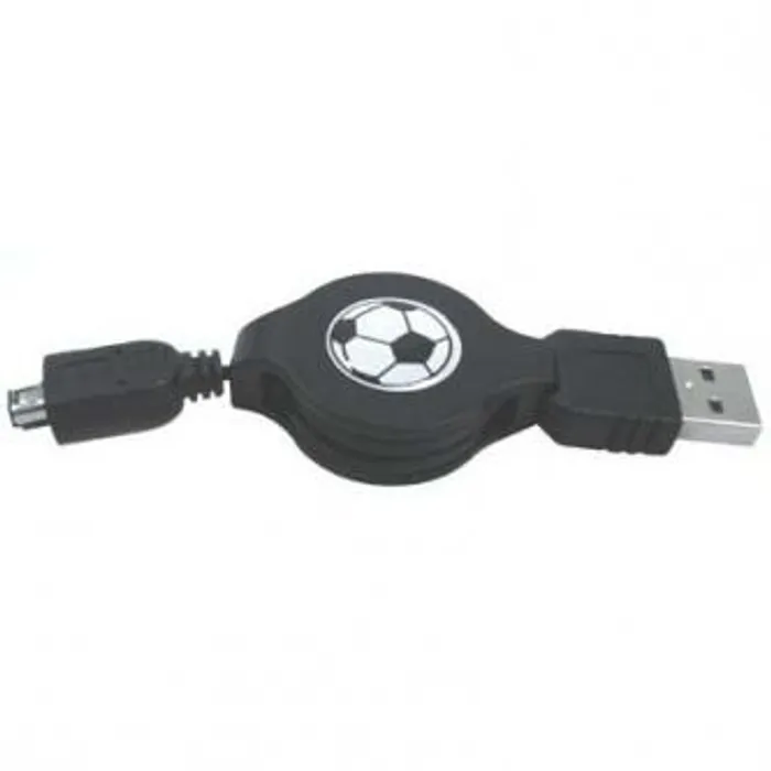 Termék főképe Kabel USB (1.1), USB A M- 4 pin M, 0.7m, černý, Logo, HIROSE