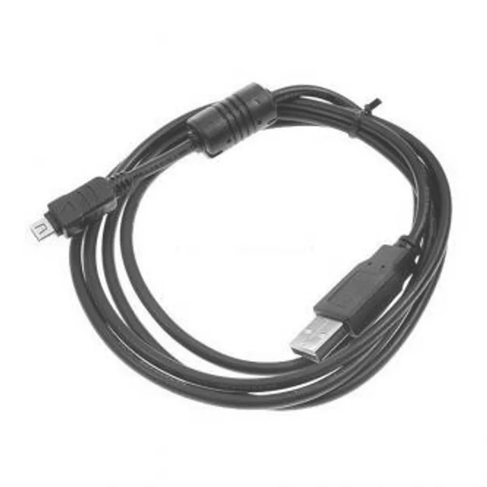 Termék főképe Kabel USB (2.0), USB A M- 12 pin M, 1.8m, černý, Logo, blistr, OLYMPUS