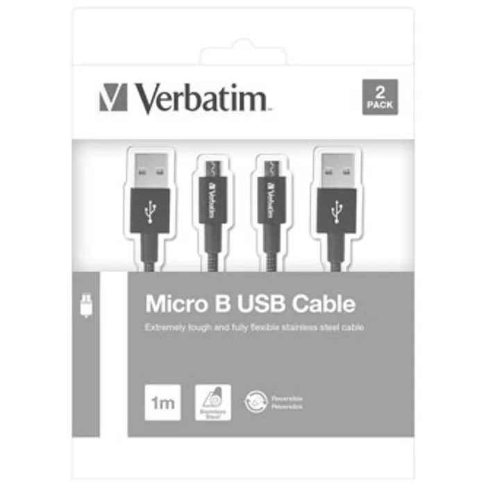 Termék főképe Kabel USB (2.0), USB A M reversible- USB micro M reversible, 1m, reversible, 3 černý, Ve
