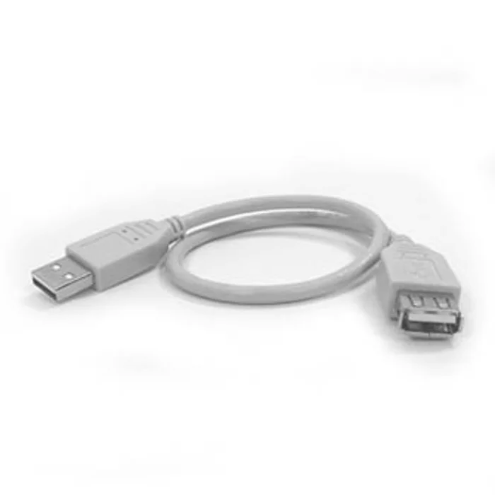 Termék főképe Kabel USB (2.0), USB A M- USB A F, 0.3m, černý/bílý, Logo