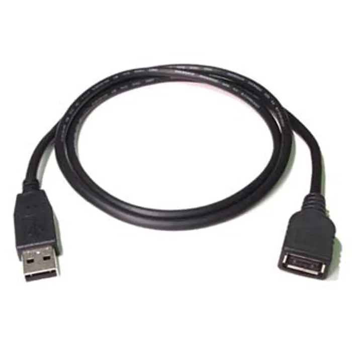 Termék főképe Kabel USB (2.0), USB A M- USB A F, 0.3m, černý/bílý