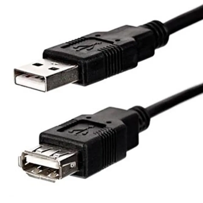 Termék főképe Kabel USB (2.0), USB A M- USB A F, 1.8m, černý, Logo Economy