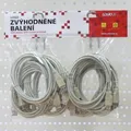 USB kábel (2.0), USB A M- USB A F, 3 m, szürke, Logo, ár 1 db