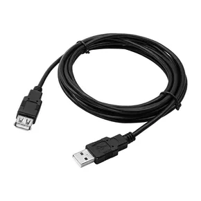 USB kábel (2.0), USB A M- USB A F, 3 m, szürke, Logo, ár 1 db