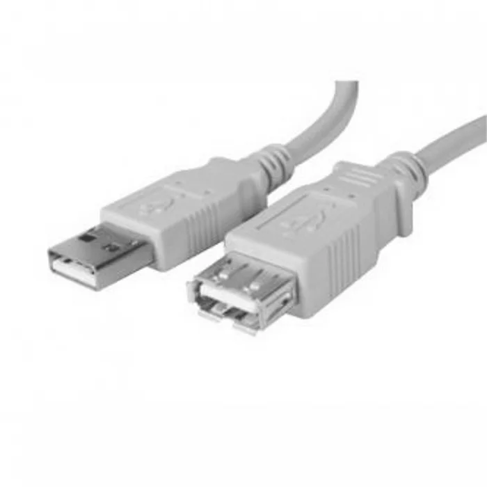 Termék főképe Kabel USB (2.0), USB A M- USB A F, 3m, šedý, Logo