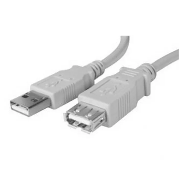 Termék főképe Kabel USB (2.0), USB A M- USB A F, 5m, šedý