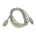 USB kábel (2.0), USB A M- USB B M, 3m, szürke, Logo, ár 1 db