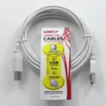 USB kábel (2.0), USB A M- USB B M, 3m, szürke, embléma