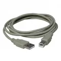 USB kábel (2.0), USB A M- USB B M, 5m, szürke