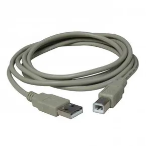 USB kábel (2.0), USB A M- USB B M, 5m, szürke