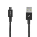 USB-kábel (2.0), USB A M-USB Micro, 1m, fekete, Verbatim, doboz, 48863