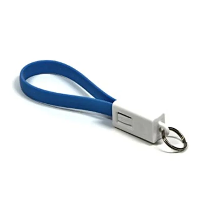 Termék főképe Kabel USB (2.0), USB A M- USB micro M, 0.2m, modrý, klíčenka