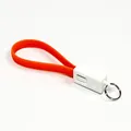 Kabel USB (2.0), USB A M- USB micro M, 0.2m, oranžový, Logo, blistr, klíčenka
