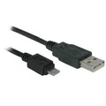 Következő termékkép USB-kábel (2.0), USB A M- USB micro M, 1,8 m, fekete, embléma, buborékfólia
