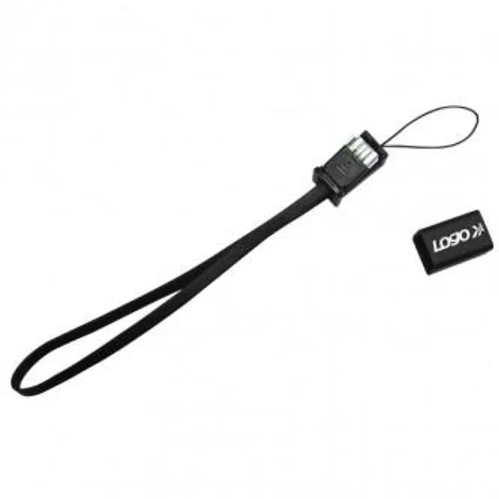 Termék főképe Kabel USB (2.0), USB A M- USB mini M (5 pin), 0.3m, černý, Logo, poutko na foťák