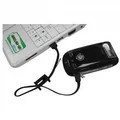 USB kábel (2.0), USB A M- USB mini M (5 tűs), 0,3 m, fekete, logó, kameraszíj