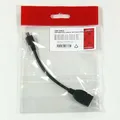 Következő termékkép USB kábel (2.0), USB micro OTG M- USB A OTG F, 0.15m, fekete, embléma