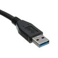 USB kábel (3.0), USB A M- USB A F, 1,8 m, fekete