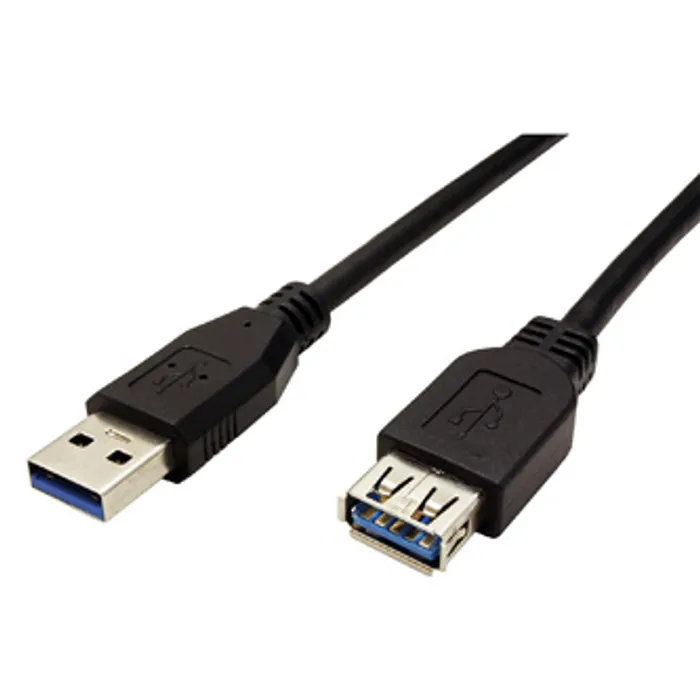 Termék főképe Kabel USB (3.0), USB A M- USB A F, 1.8m, černý