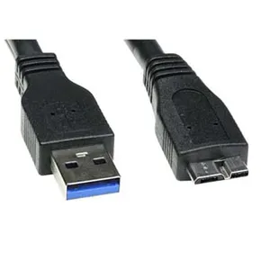 USB kábel (3.0), USB A M- USB micro B M, 0.5m, fekete