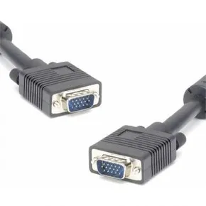 Kábel VGA (D-sub) M- VGA (D-sub) M, 5 m, árnyékolt, fekete