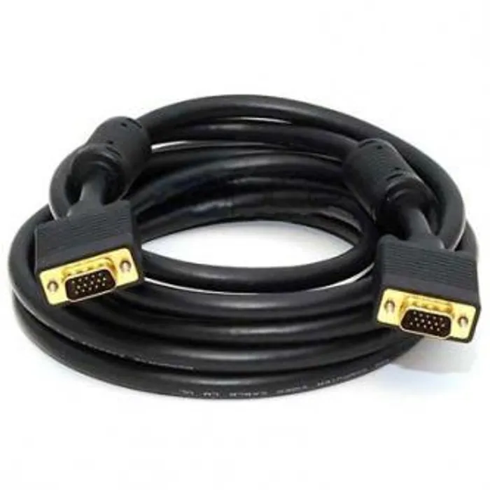 Termék főképe Kabel VGA (D-sub) M- VGA (D-sub) M, 5m, zlacené konektory, stíněný, černá