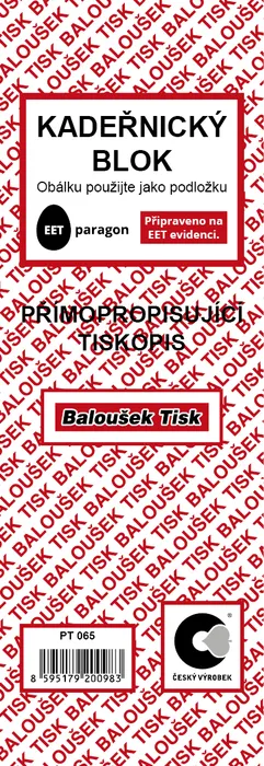 Termék főképe Kadeřnický blok PT065